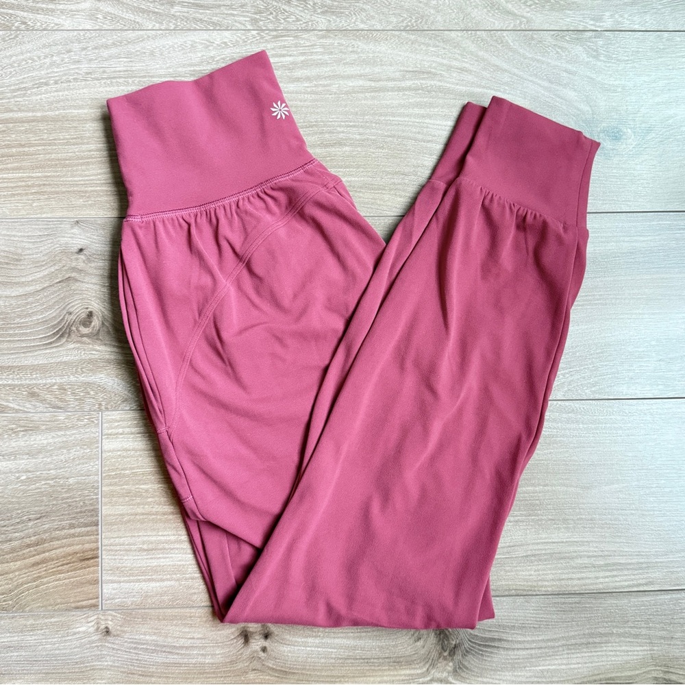 Athleta Salutation Jogger Powervita – XXS – Pink, High Rise, Pockets, Athleisure